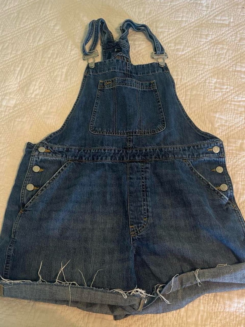 GAP Dark Blue Denim Short Overalls